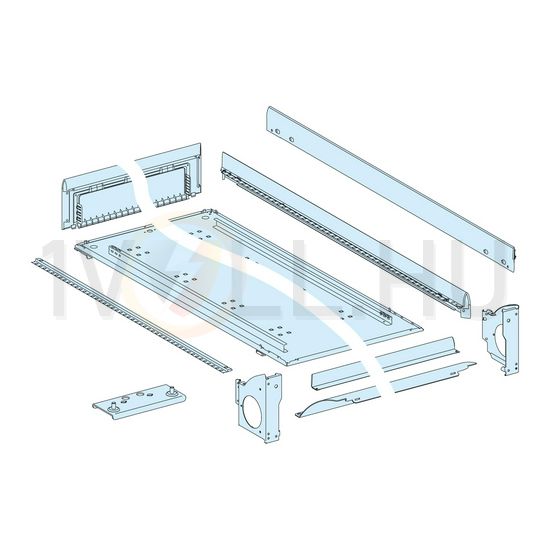Kábelszekrény álló 33M 300mm-sz 1830mm-ma 205mm-mé acél fehér 9001-RAL Prisma G Schneider - LVS08274