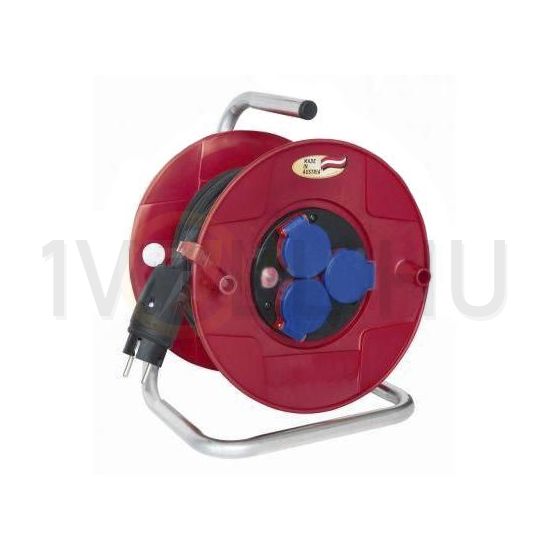 Kábeldob műanyag 25m H05RR-F 1.5mm2/ 3x 3x2P+E/230V IP44 BAT LECTRA - 1189258