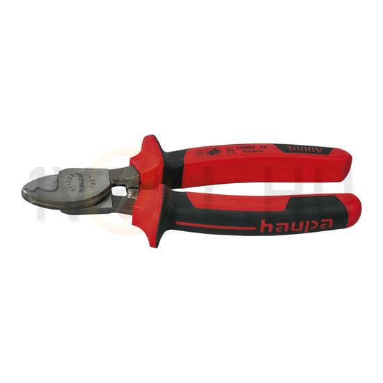 Kábelvágó mechanikus egykezes 10mm-max. kábelátmérő 16mm2-max. 160mm-ho 1000V VDE Haupa - 211225