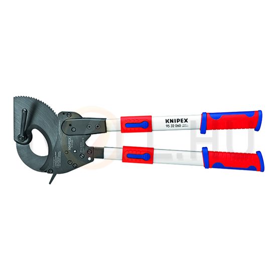 Kábelvágó mechanikus racsnis 60mm-max. kábelátmérő 740mm2-max. 630mm-hossz KNIPEX - 9532060