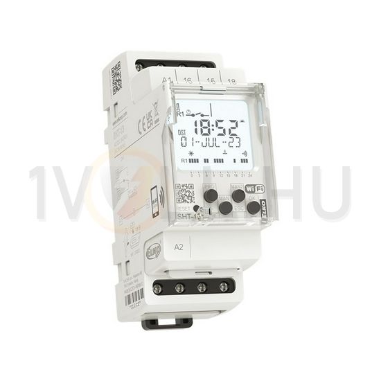 Kapcsolóóra sorolható digitális LCD asztronómiai WiFi órás napi heti éves asztro SHT-13/1 Elko EP - 8907