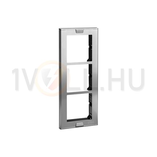 Kaputábla burkolókeret modultartóval 3-egység falonkívüli alumínium szürke Sinthesi S2 URMET - 1148/63