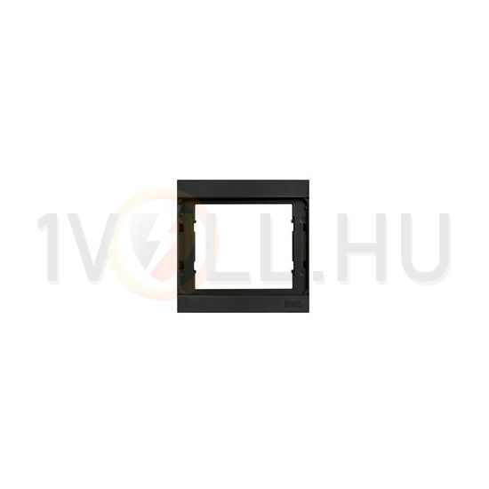 Kaputábla díszkeret sülllyesztett/falonkívüli UV-álló 1-es beépíthető műanyag fekete Alpha URMET - 1168/61BLK