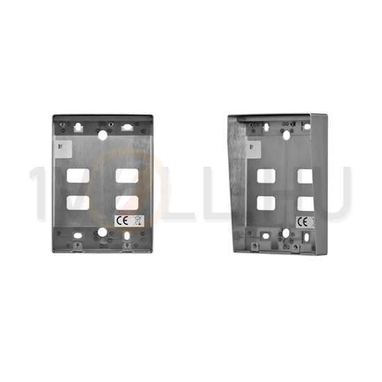 Kaputábla falonkívüli ház esővédővel 2-soros táblához 2-egység falonkívüli nemesacél Matibus MIWI - 5025/OPD2