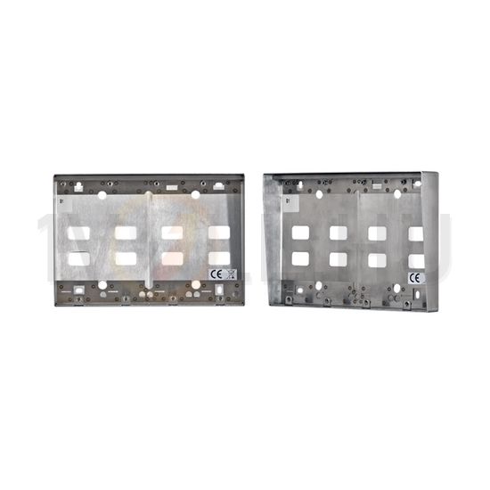 Kaputábla falonkívüli ház esővédővel 4-soros táblához 4-egység falonkívüli nemesacél Matibus MIWI - 5025/OPD4