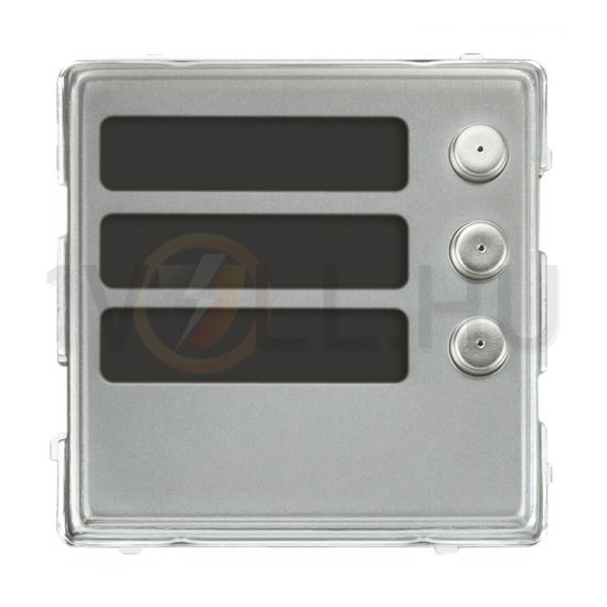 Kaputábla hívómodul 3-gomb IP42 süllyesztett téglalap alumínium nemesacél Sinthesi S2 URMET - 1148/13