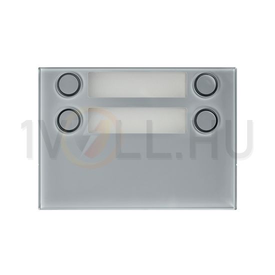 Kaputábla modul előlap videó 2x2-gombos falonkívüli műanyag szürke Alpha URMET - 1168/24G