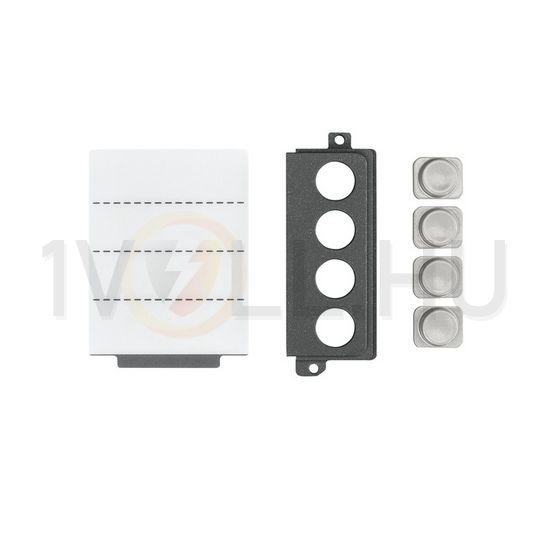 Kaputábla nyomógomb bővítő 4-lakás 1736-hoz bővítő 2-erű URMET - 1736/104