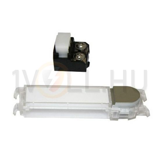 Kaputábla pót nyomógomb és névtábla 925-ös panelhez falonkívüli téglalap alumínium 925 URMET - 925/755