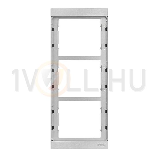 Kaputábla szerelőkeret sülllyesztett 3-egység süllyesztett alumínium szürke Alpha URMET - 1168/63