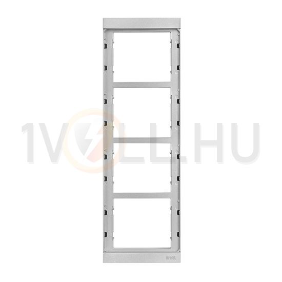Kaputábla szerelőkeret sülllyesztett 4-egység süllyesztett alumínium szürke Alpha URMET - 1168/64