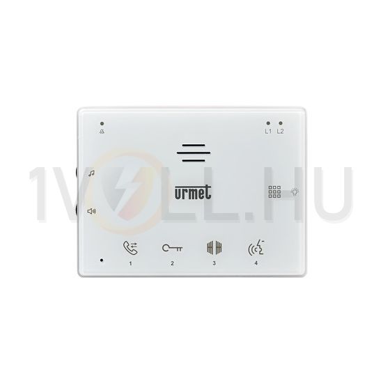 Kaputelefon audio lakáskészülék 2-vez. 1730-készletekhez falonkívüli fehér URMET - 1736/2