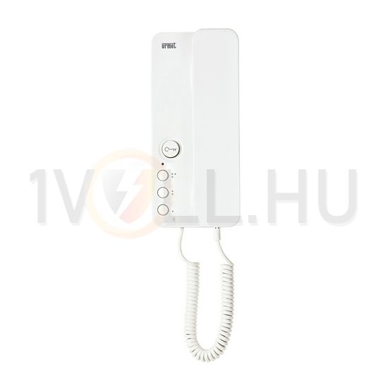 Kaputelefon audio lakáskészülék 2Voice 1+3gomb kézibeszélő nélkül falonkívüli fehér Miro URMET - 1183/5