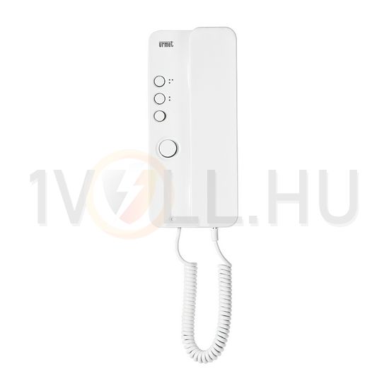 Kaputelefon audio lakáskészülék 4+n 3gomb kézibeszélővel falonkívüli fehér intercom Miro URMET - 1150/1