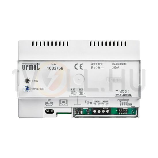 Kaputelefon hívásátirányító modul okotelefonhoz 2Voice WiFi/LAN Call Me app-hoz osztó 2-erű URMET - 1083/58A