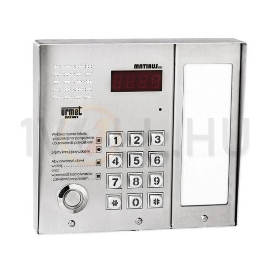 Kaputelefon kaputábla audió 100lakás kódzár DALLAS info digitális esővéd 2-erű Matibus SE MIWI - 1052/106D