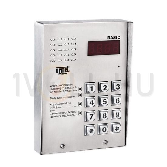 Kaputelefon kaputábla audió 100lakás kódzár esővédővel falonkívüli 2-erű Matibus Basic MIWI - 1062/100D