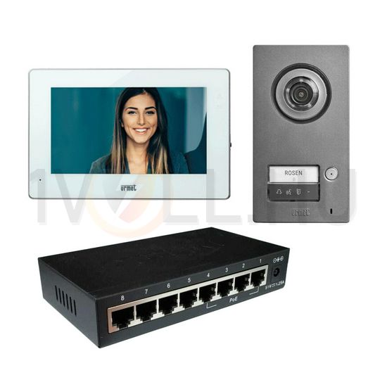 Kaputelefon készlet iPercom videó 1060/21+1741/1+1039/44 basic 1-lakás Mikra2 URMET - 1060/634