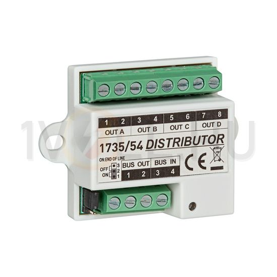 Kaputelefon videó osztó (disztribútor) 2-vez. videó 4-es 1736 és 1730 készletekhez  URMET - 1735/54