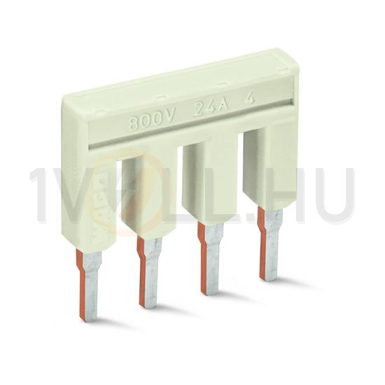 Keresztösszekötő 2,5mm2 sorkapocshoz (2002-) 4P szigetelt szürke TOPJOB S WAGO - 2002-404