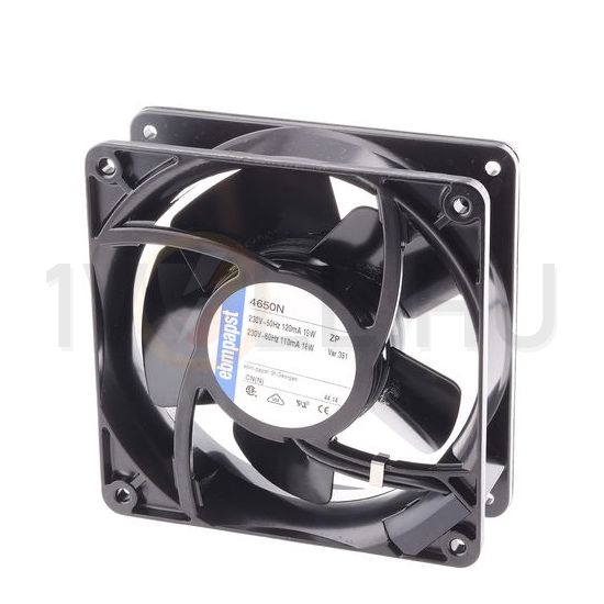 Készülék ventilátor axiál 160m3/h 46dB(A) 20W AC 230V 60Hz 2650 1/min 120mm x 4650N EBM PAPST - 9274014351