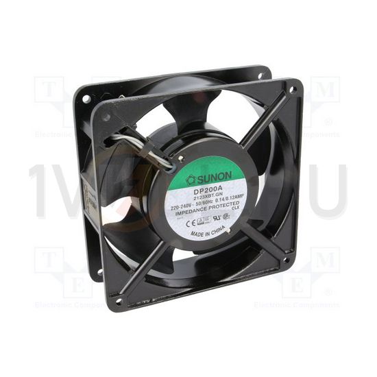Készülék ventilátor axiál 79m3/h 37dB(A) 230V 50Hz 28501/min 120mm x 120mm x 38mm Sunon - DP200A