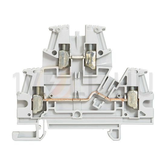 Kétszintes sorkapocs TS35 2-szint 24A 0.25-2.5mm2/érvéghüvely szürke csavaros Viking3 LEGRAND - 037167