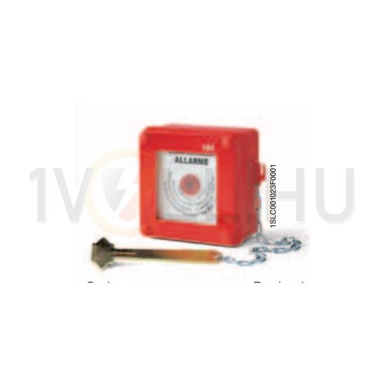 Tűzvédelmi kézi jelzésadó falonkívüli kalapáccsal IP55 tűzriasztó (piros) műanyag piros IP55 ABB - M131800000
