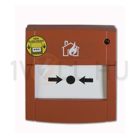 Kézi jelzésadó törőüveggel 1v 2A/30VDC +470Ohm IP24D piros 90x90x58mm  UTCF - DMN700R470