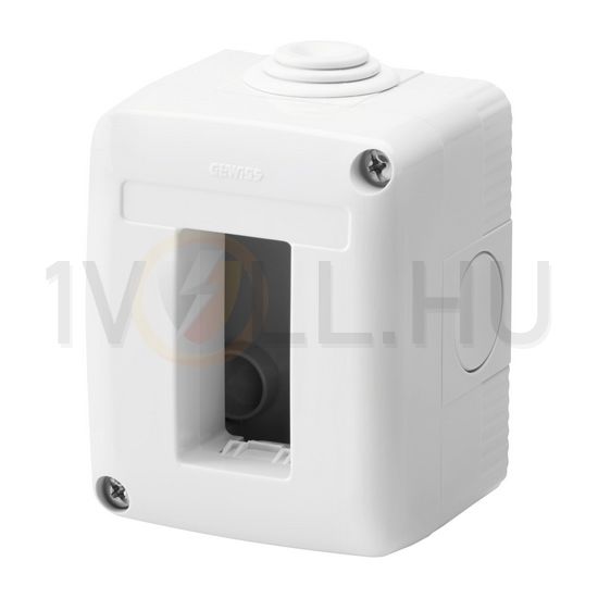 System szerelvénydoboz 1M 1-egység függőleges szürke műanyag IP40 27Combi GEWISS - GW27001