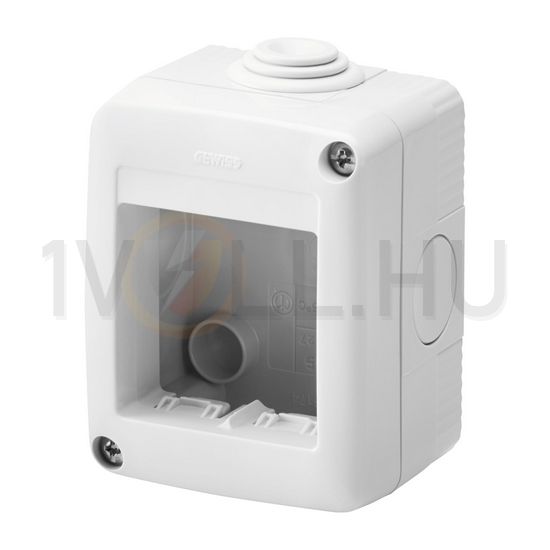 System szerelvénydoboz 2M 1-egység függőleges szürke műanyag IP40 27Combi GEWISS - GW27002