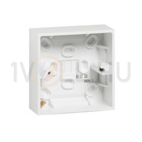 Kiemelődoboz BS 5733 1-es vízszintes és függőleges fehér műanyag LEGRAND - 613350