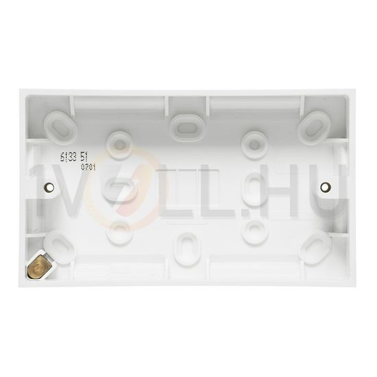 Kiemelődoboz BS 5733 2-es vízszintes és függőleges fehér műanyag LEGRAND - 613351