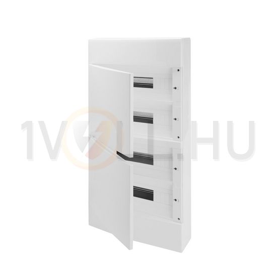 Kiselosztó 2xPE/N műanyag 4x 18M falonkívüli fehér IP40 teli ajtó 40CD GEWISS - GW40073BD