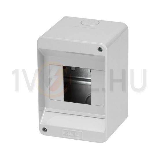 Kiselosztó ajtó nélkül műanyag 1x 4M falonkívüli szürke IP40 kivágott 40CDK GEWISS - GW40023
