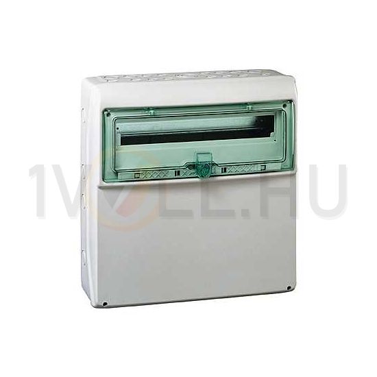 Kiselosztó készülékhelyekkeel műanyag 1x 18M falonkívüli szürke IP65 ajtó Kaedra Schneider - 13193