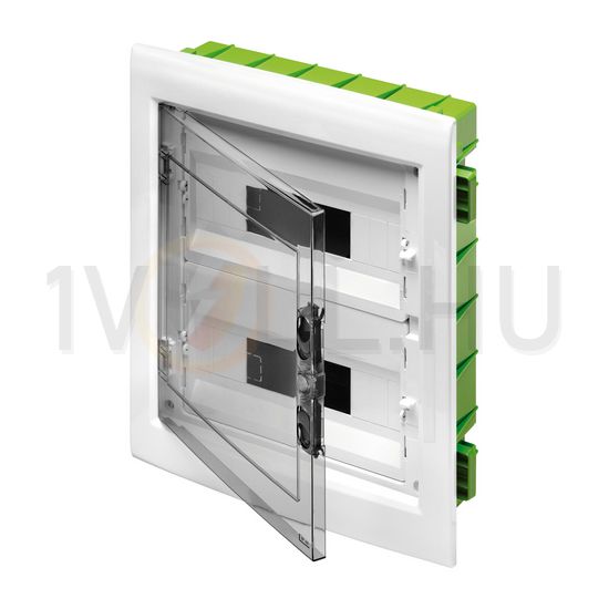 Kiselosztó 2x 18M üreges falba fehér IP40 átlátszó kivágott ajtó 40CDi GEWISS - GW40609PM
