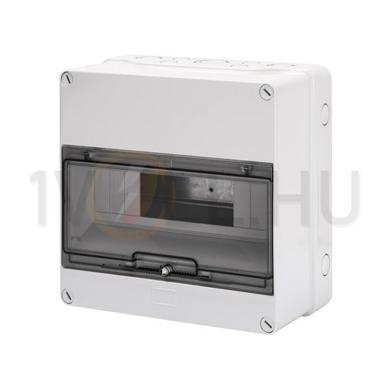 Kiselosztó PE/N sín nélkül UV-álló DC1000V 1x 12M falonkívüli szürke IP55 átlátszó 40CD GEWISS - GW40005