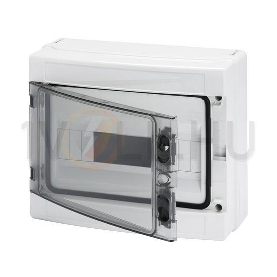 Kiselosztó PE/N UV-álló DC1000V 1x 12M falonkívüli szürke IP65 átlátszó kivágott 40CDK GEWISS - GW40103BS