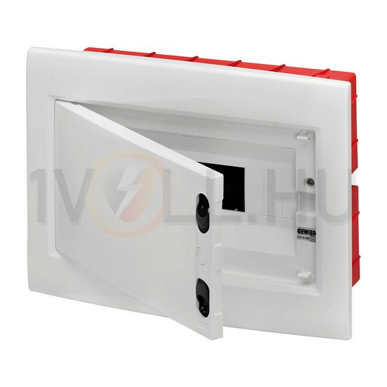 Kiselosztó PE/N műanyag 1x 18M süllyesztett fehér IP40 teli ajtó 40CDi GEWISS - GW40888BS