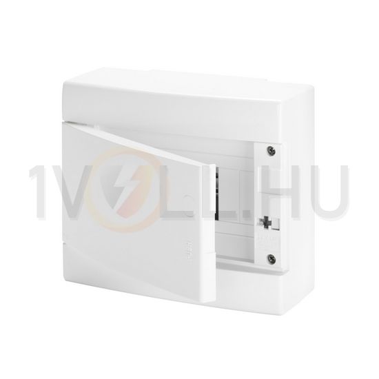 Kiselosztó PE/N műanyag 1x 8M falonkívüli fehér IP40 teli ajtó 40CD GEWISS - GW40063BS