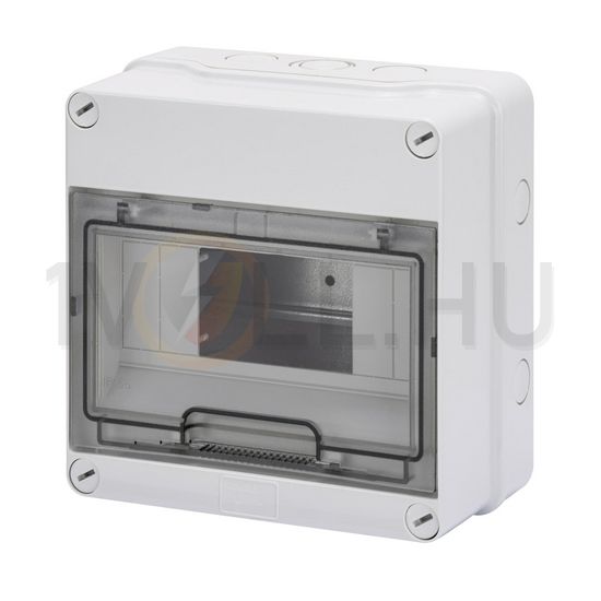 Kiselosztó PE/N sín nélkül UV-álló DC1000V 1x 8M falonkívüli szürke IP55 átlátszó 40CD GEWISS - GW40003