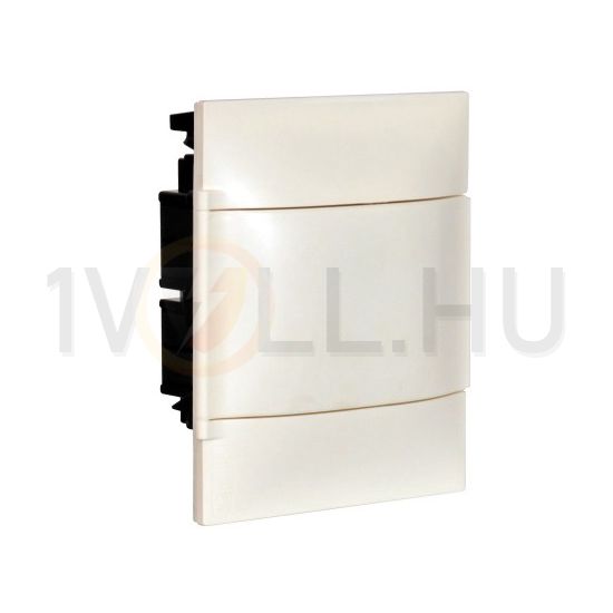 Kiselosztó PE/N-sín 63A műanyag 1x 8M üreges falba fehér IP40 ajtó PractiboxS LEGRAND - 134168