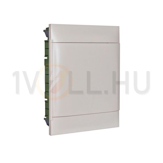 Kiselosztó PE/N-sín 90A műanyag 2x 12M üreges falba fehér IP40 ajtó PractiboxS LEGRAND - 135162