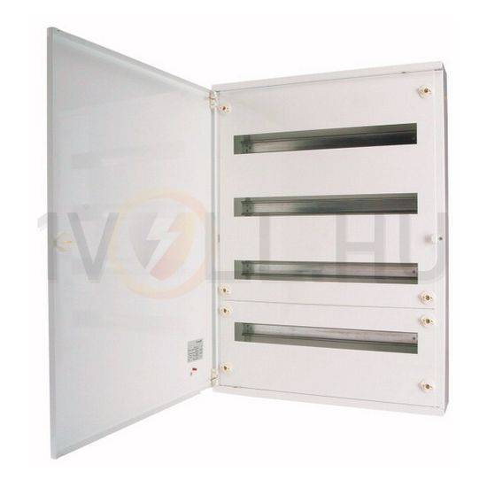 Kiselosztó PE/N-sínnel acél 2x 24M falonkívüli fehér IP30 teli ajtó BF-O-2/48-C EATON - 113685