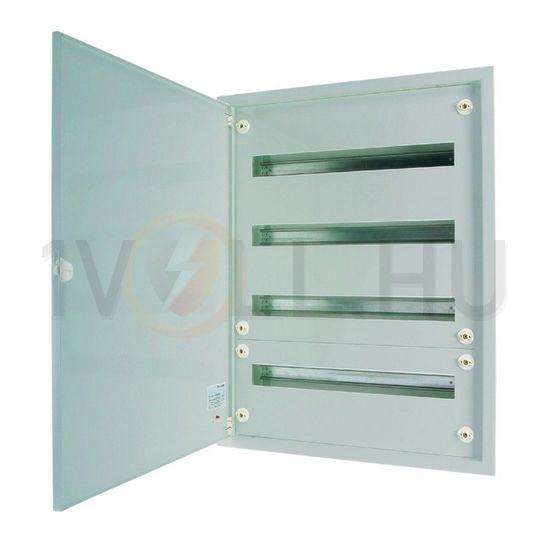 Kiselosztó PE/N-sínnel acél 4x 24M süllyesztett szürke IP30 teli ajtó BF-U-4/96-G-C EATON - 283057