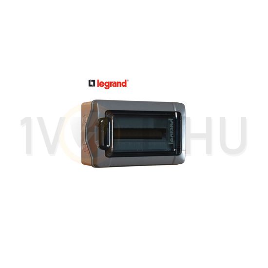 Kiselosztó PE/N-sínnel műanyag 1x 18M falonkívüli szürke IP65 zárt-fedél ajtó Plexo LEGRAND - 601985