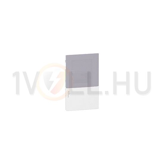 Kiselosztó PE/N-sínnel műanyag 1x 4M süllyesztett fehér IP40 átlátszó ajtó Mini Pragma Schneider - MIP22104T