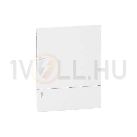 Kiselosztó PE/N-sínnel műanyag 2x 12M süllyesztett fehér IP40 ajtó Mini Pragma Schneider - MIP22212