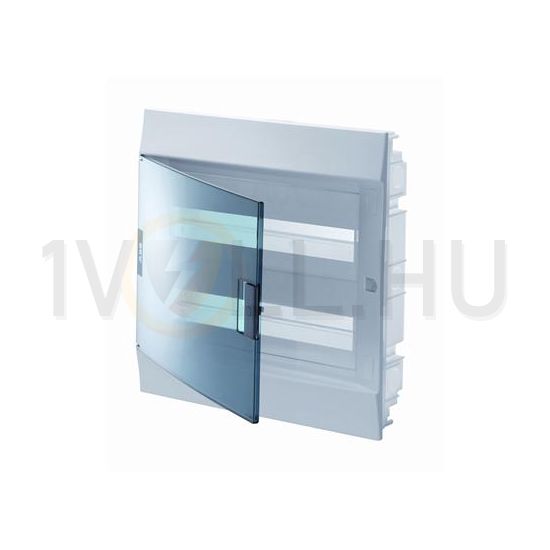 Kiselosztó PE/N-sínnel műanyag 2x 12M süllyesztett fehér IP41 átlátszó ajtó Mistral 41A12X22A ABB - 1SLM004101A1205